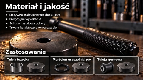 Zestaw do montażu łożysk i tulei BITUXX 52 elementy 18–74 mm