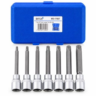 Zestaw nasadek Bituxx Torx 7el. 3/8'' T-25 do T60 w walizce narzędzia